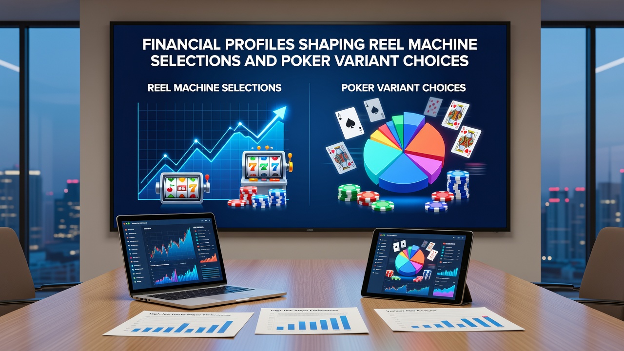 Financial profiles influencing slot machine selections and poker choices