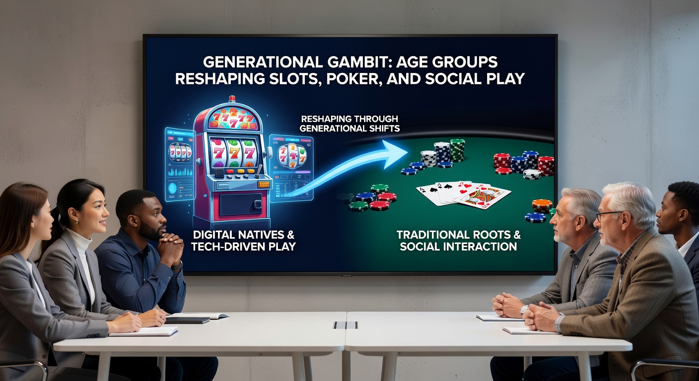 Younger generations, including Gen Z, immersed in mobile social casino games and live-streamed poker sessions, showcasing tech-driven evolution in gaming