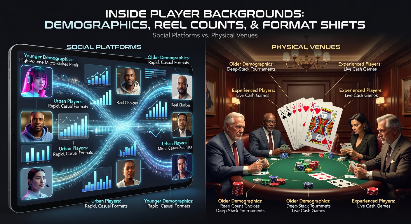 Demographic patterns in slot reel selections and poker format preferences across social and physical venues