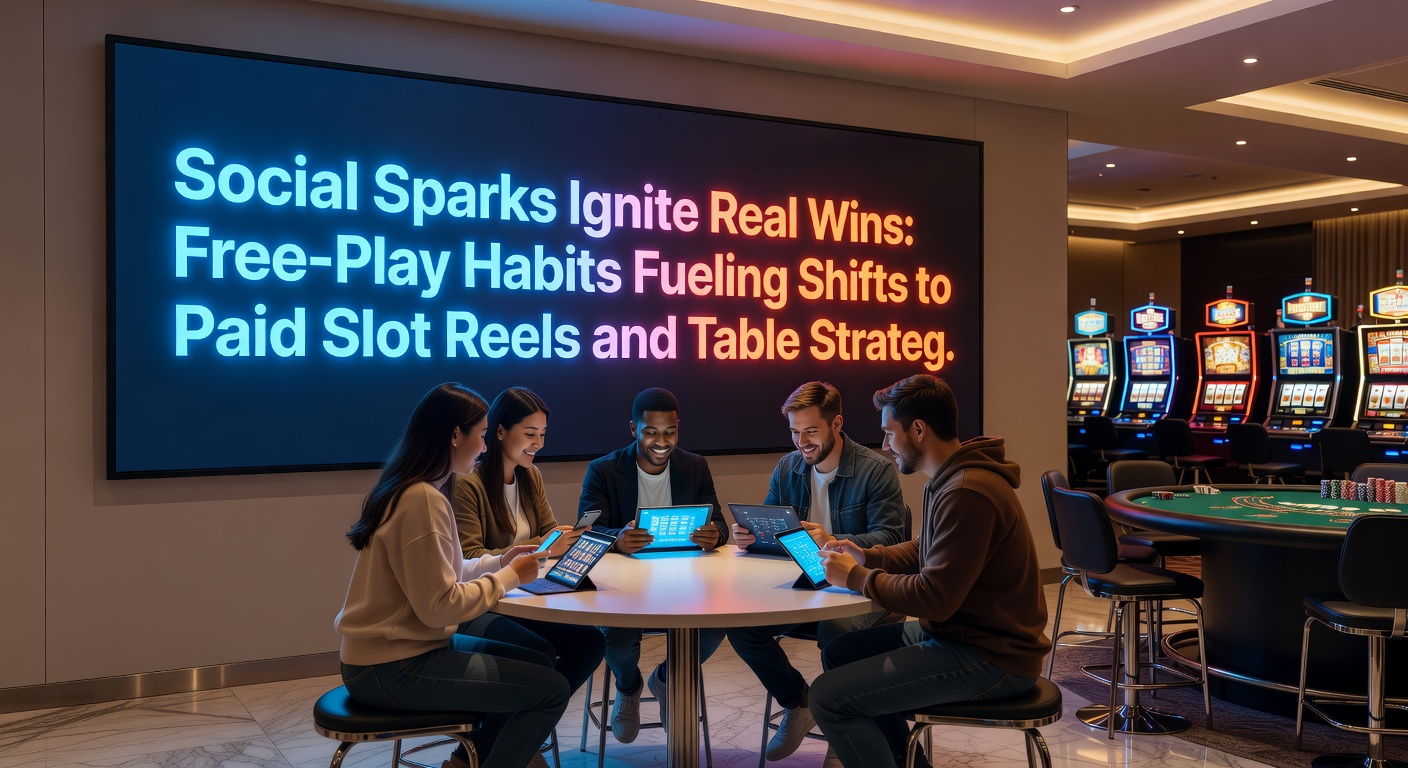 Charts and graphs illustrating transition rates from free social casino play to real-money slots and strategic table games