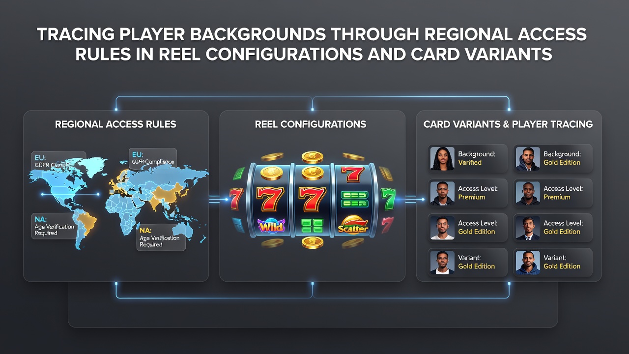Regional reel configurations showing variations in slot machine designs across different jurisdictions