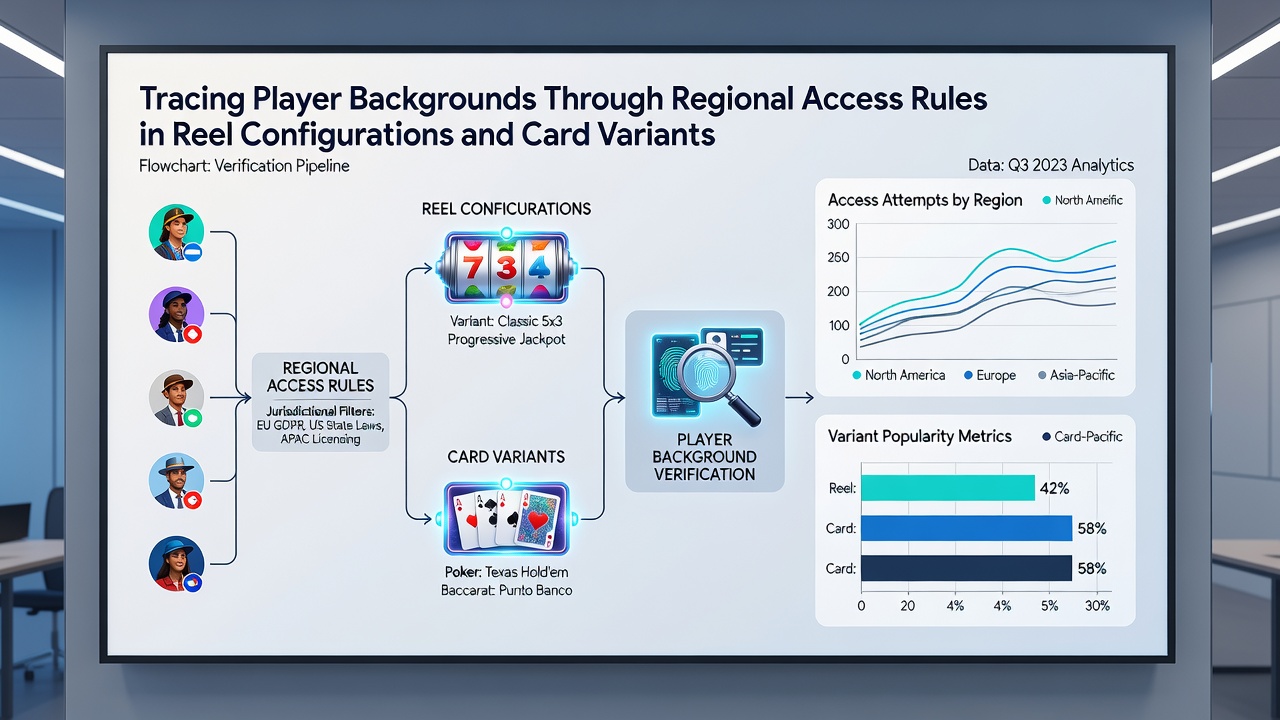 Card game variant layouts illustrating regional differences in poker and table game configurations